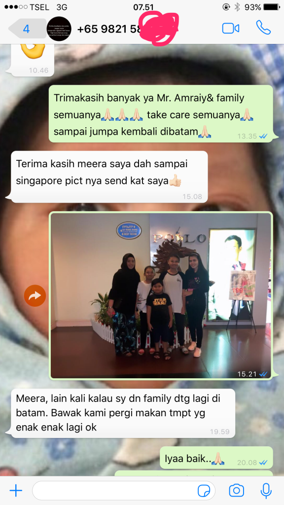 driver batam customer testimony